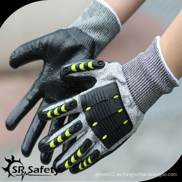 SRSAFETY nuevos guantes mecánicos de seguridad TPR / guantes de trabajo